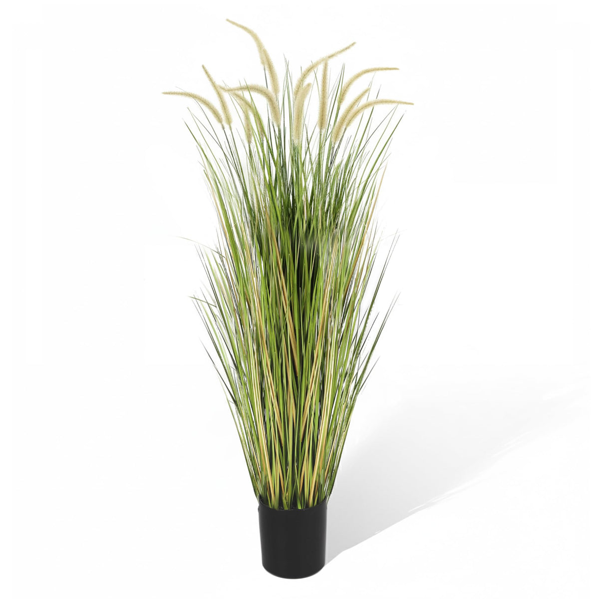 KOL artificial 5ft horsetail reed grass in a pot for bright indoor decor.