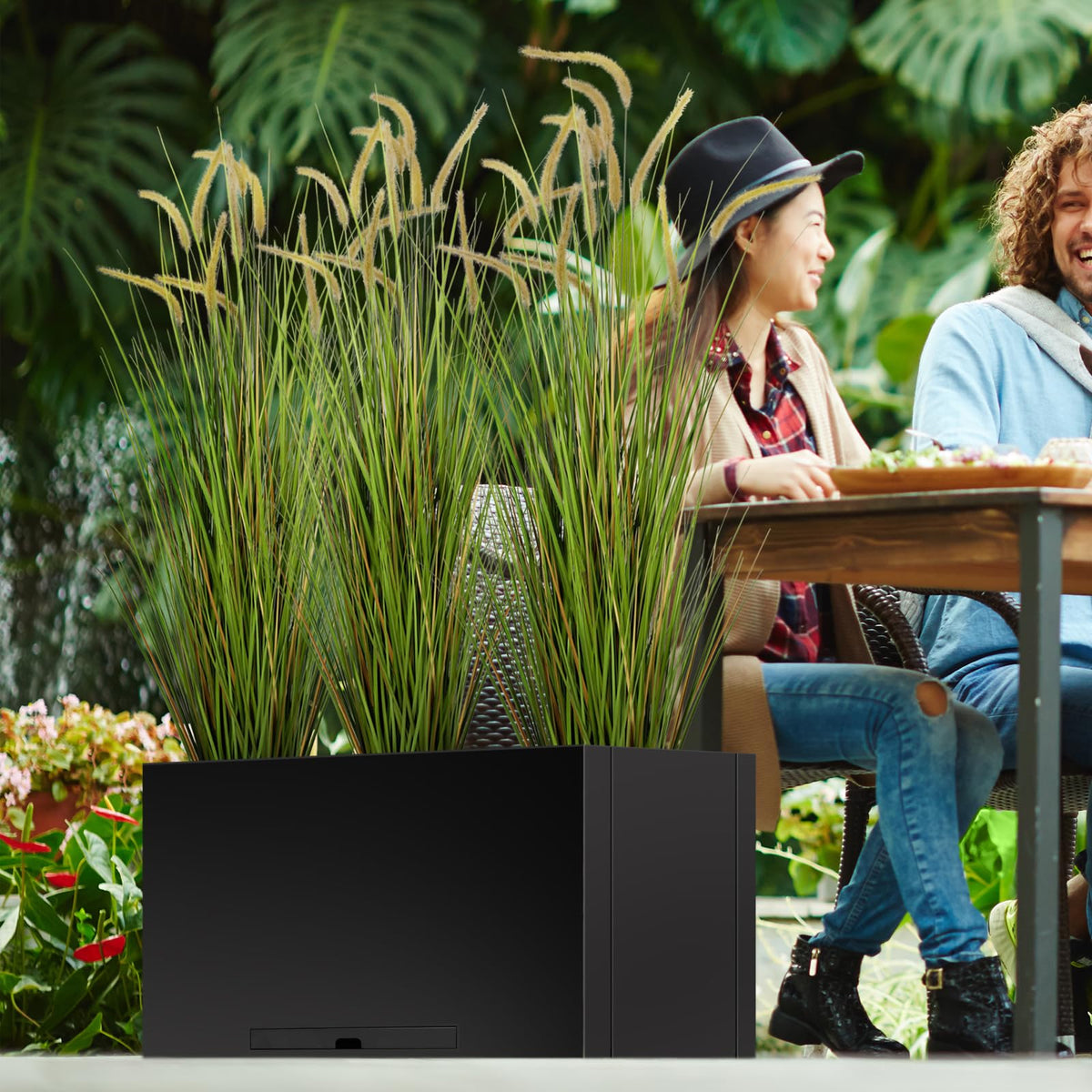 KOL maintenance-free artificial plant stays fresh without watering or mess.
