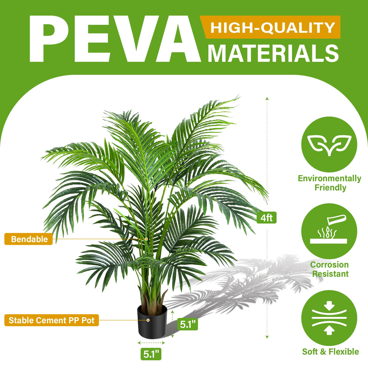 KOL Palm tree on a porch setup adds evergreen curb appeal.