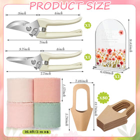 Kolldenn kraft flower bouquet bags with handles for easy guest take-home.