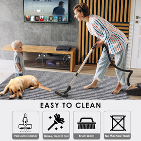Koloko machine washable rug makes cleaning quick and easy.