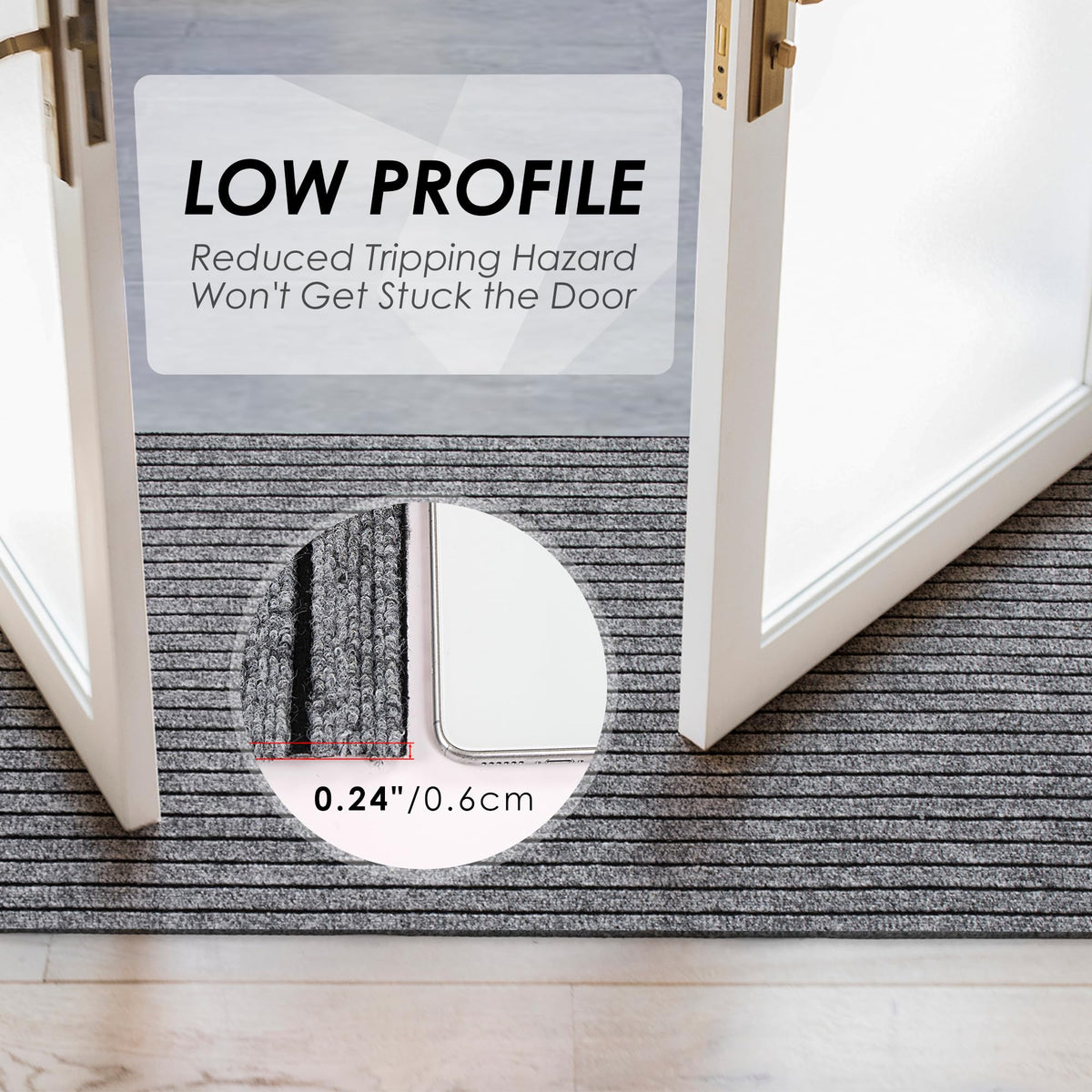 Koloko outdoor indoor rug fits patios and kitchens for versatile placement.