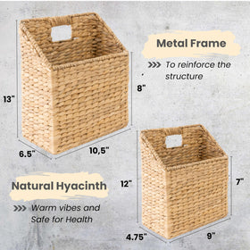 KOLWOVEN cutout-handles for easy hanging and versatile placement