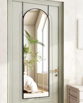 KOMCOTE full-length arch-top mirror for full-body viewing and space depth.