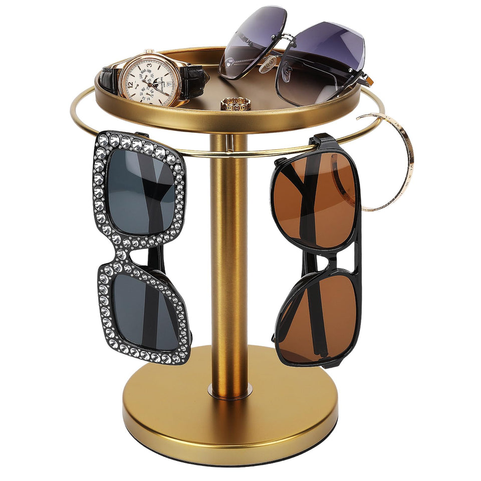 KONDYFAYO 360° rotating sunglass organizer base for easy access and tidy eyewear.