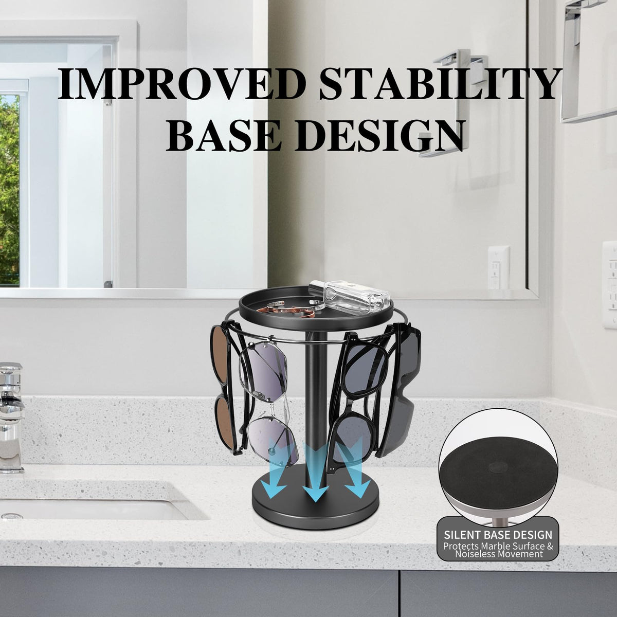 kondyfayo quick assembly saves space on desks and nightstands