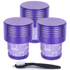 KONIGEEHRE V10 HEPA filter set with three replacements and a brush for easy upkeep.