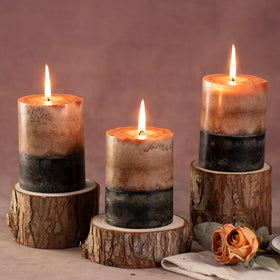 KONNI 39-hour burn time pillar candle for long lasting events.