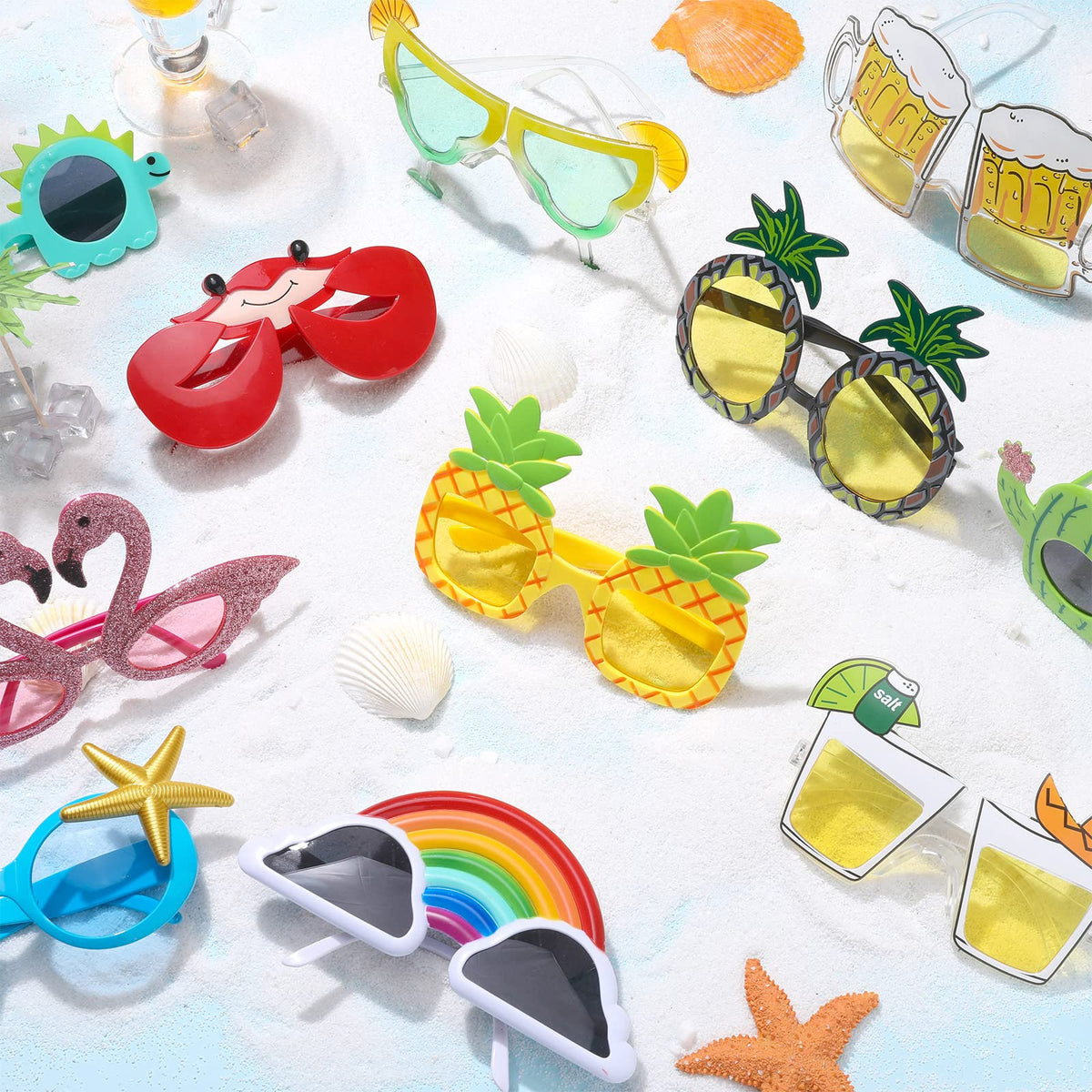 Konohan 24 styles Hawaiian glasses offering versatile party wear