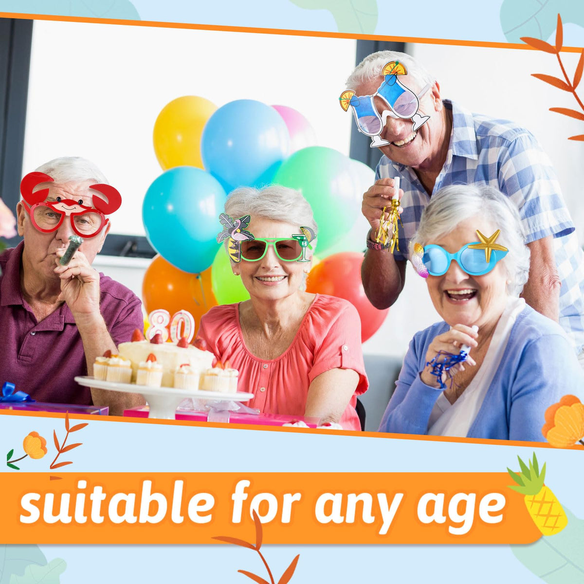 Konohan luau sunglasses made of sturdy plastic for everyday use