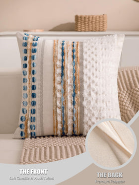 KOOLIFE soft chenille decor pillow cover brightens couches and chairs.