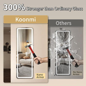 Koonmi 120 LED beads provide even illumination for makeup and grooming