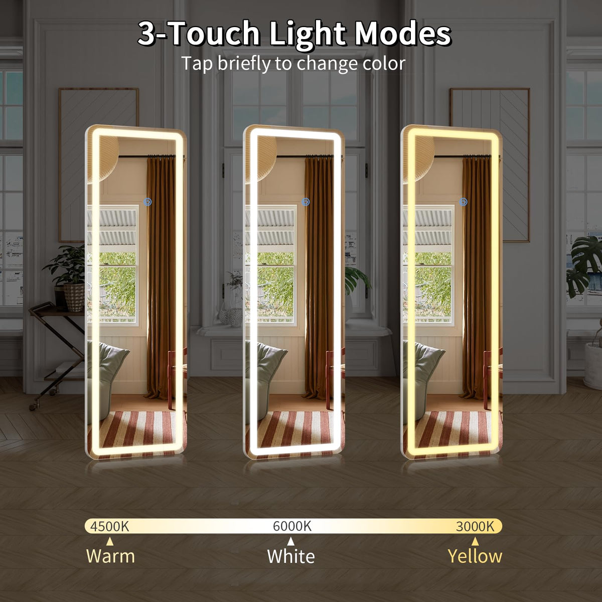 Koonmi three light modes with smart touch offer customizable ambience