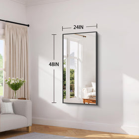 Koonmi Black Framed Mirror packaging highlights safe delivery and reliable protection.
