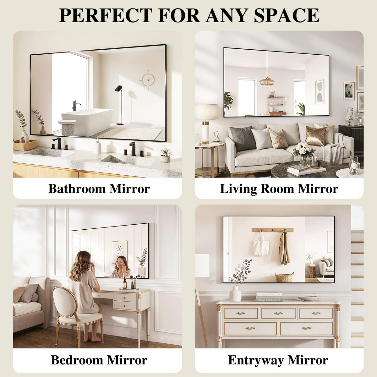 Koonmi Black Mirrors back features explosion-proof film for safer handling.