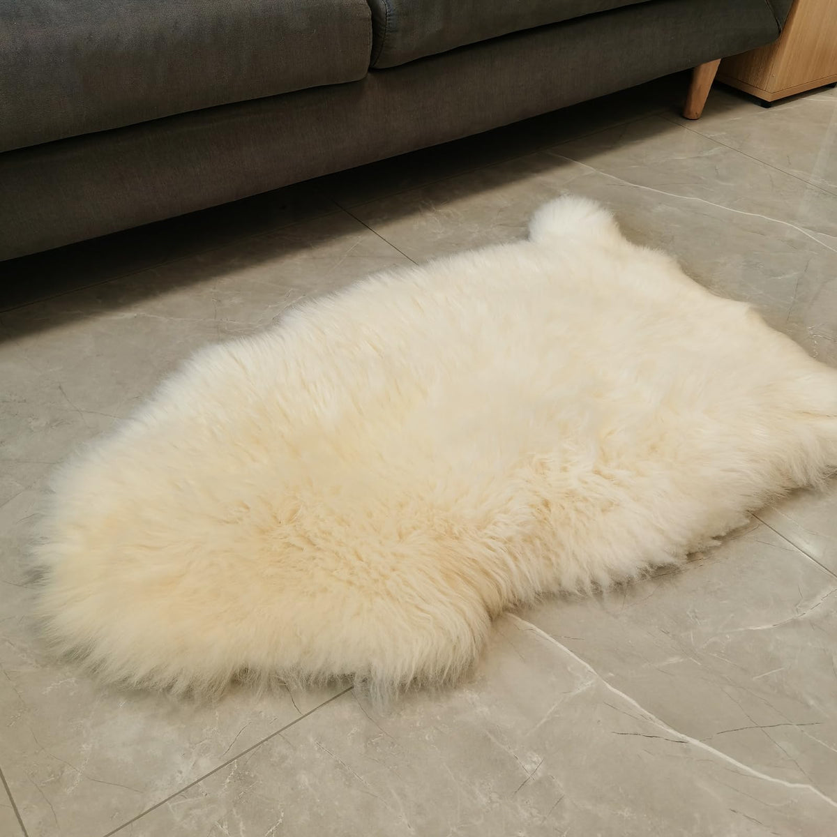 Kopal durable tanned lambskin rug designed for everyday use.