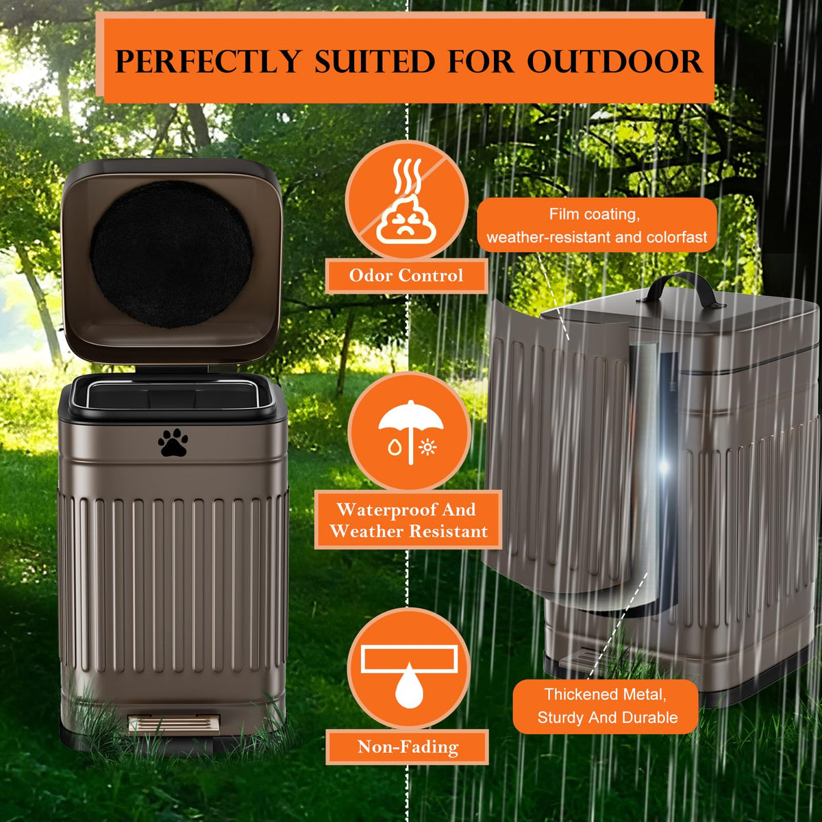 Kopuncare slow-close lid reduces noise during use.