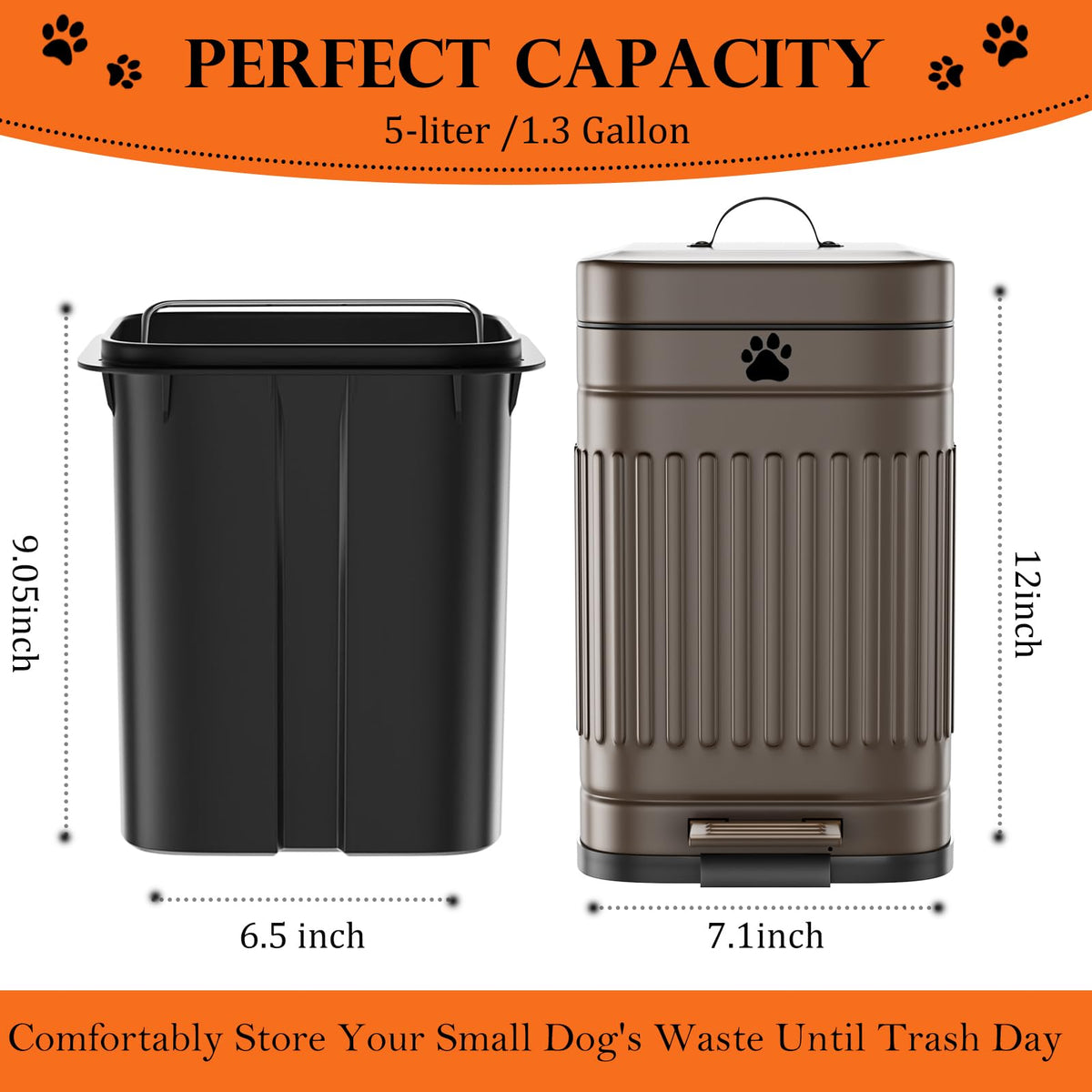 Kopuncare sturdy metal dog waste bin withstands weather.