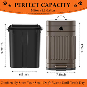 Kopuncare sturdy metal dog waste bin withstands weather.
