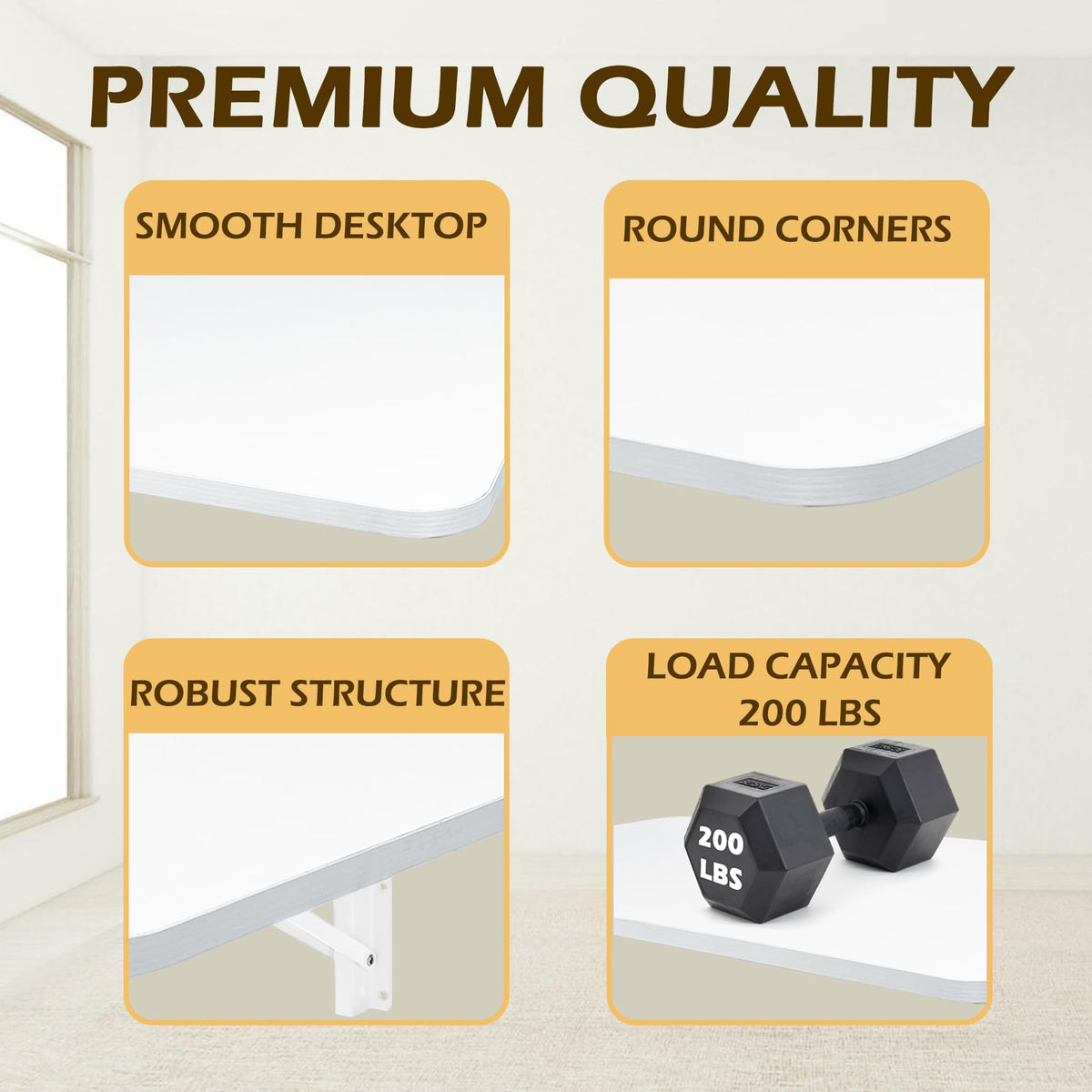 Koretech folding against the wall saves space for small rooms.
