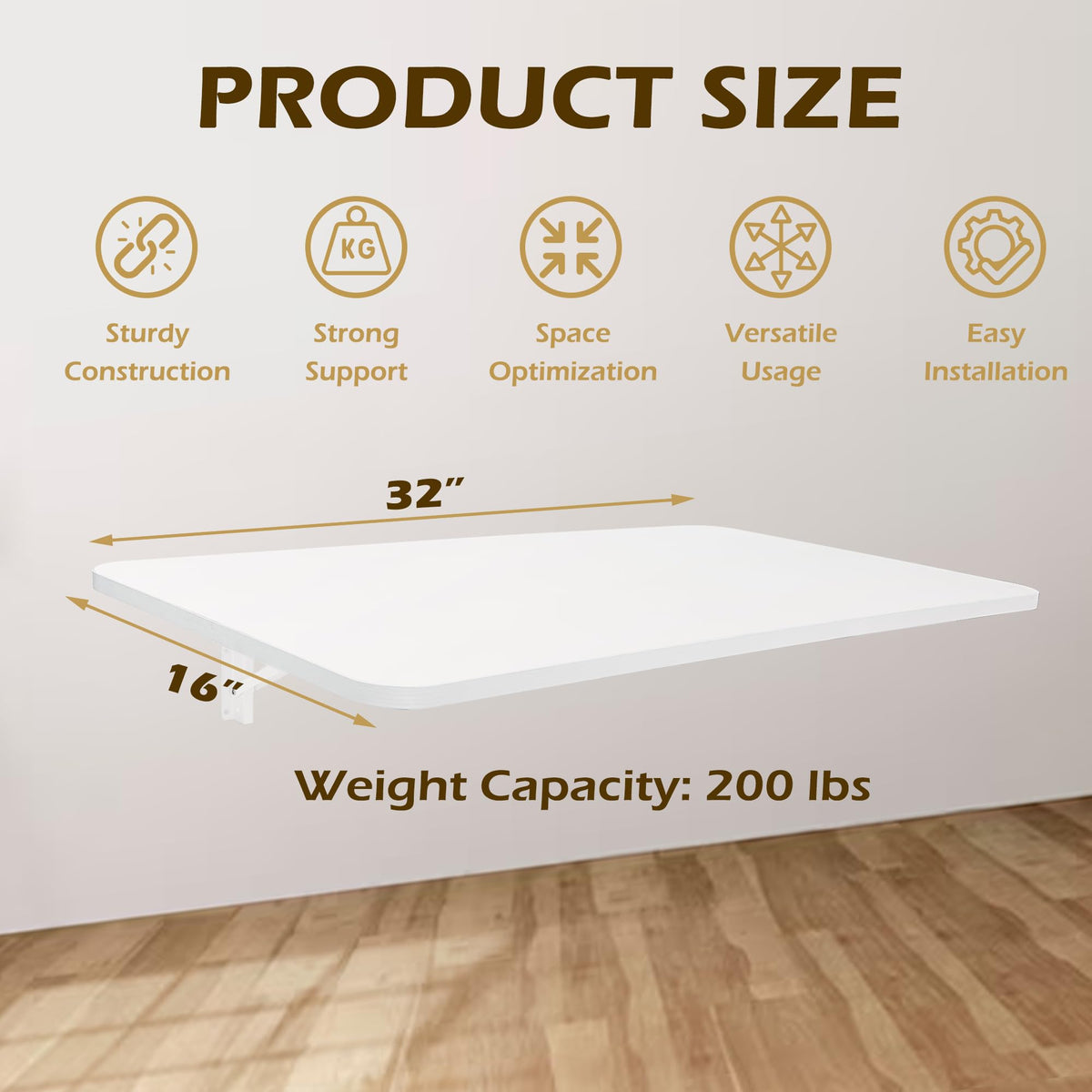 Koretech bracket stays rust-resistant supporting up to 200 lbs for daily tasks.