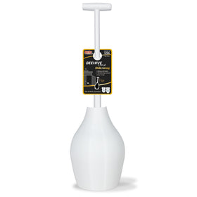 Korky BeehiveMAX handle for easier plunging with secure grip.