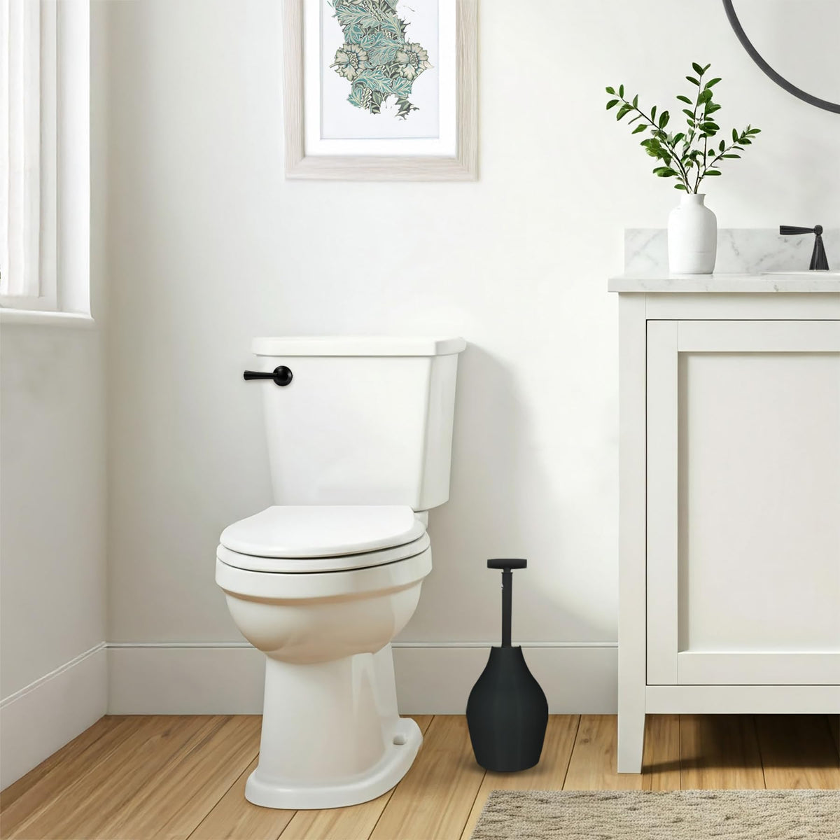 Korky BeehiveMAX universal-fit design suitable for most toilet shapes.