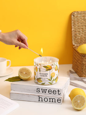 KORMMCO lemon candle gift-ready packaging for occasions.