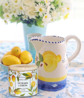 KORMMCO lemon candle fits rustic and modern decor for bright spaces.