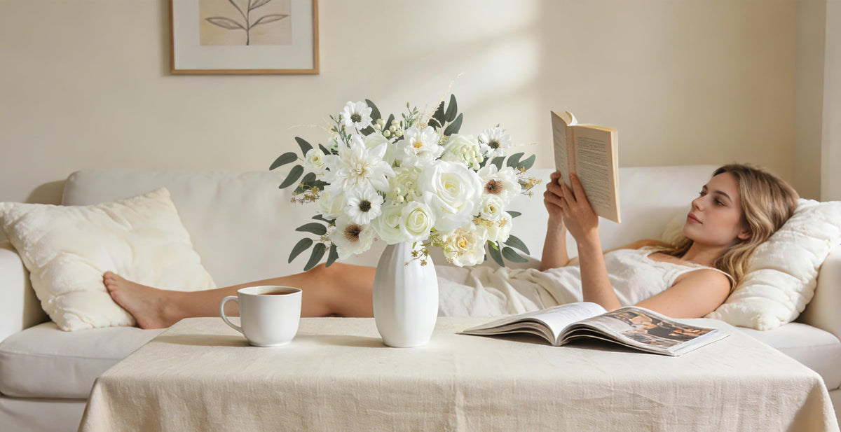 Koroni Flowers easy-clean design stays vibrant with minimal maintenance.