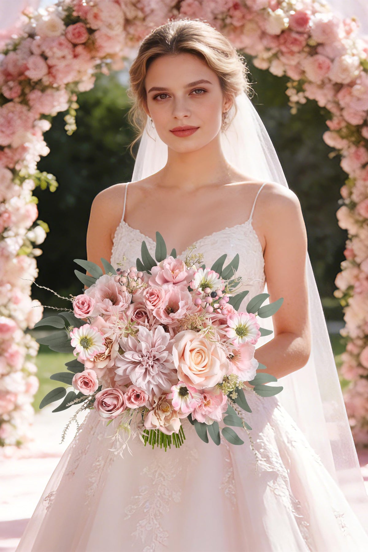 Koroni Flowers silk flowers closeup highlighting lifelike detail for DIY centerpieces.