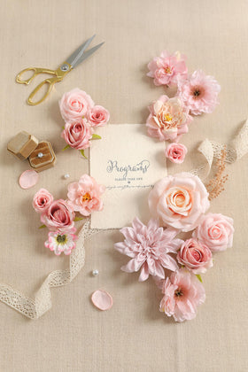 Koroni Flowers wedding centerpieces setup with versatile pink blooms.