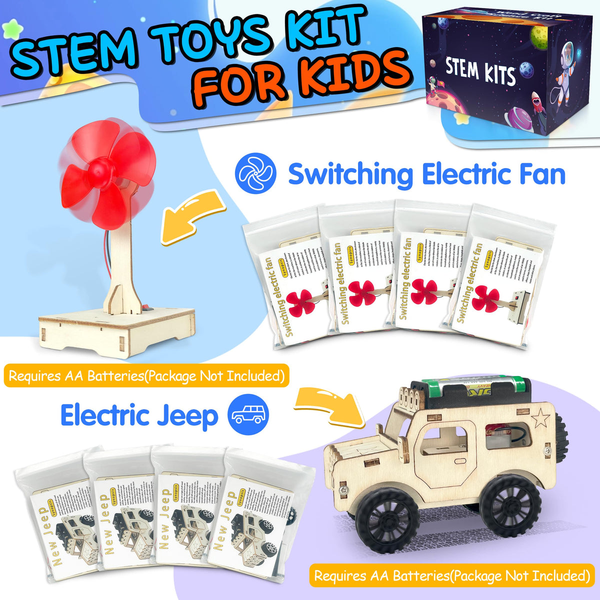 kortes 24pack STEM kits glider model demonstrates flight concepts