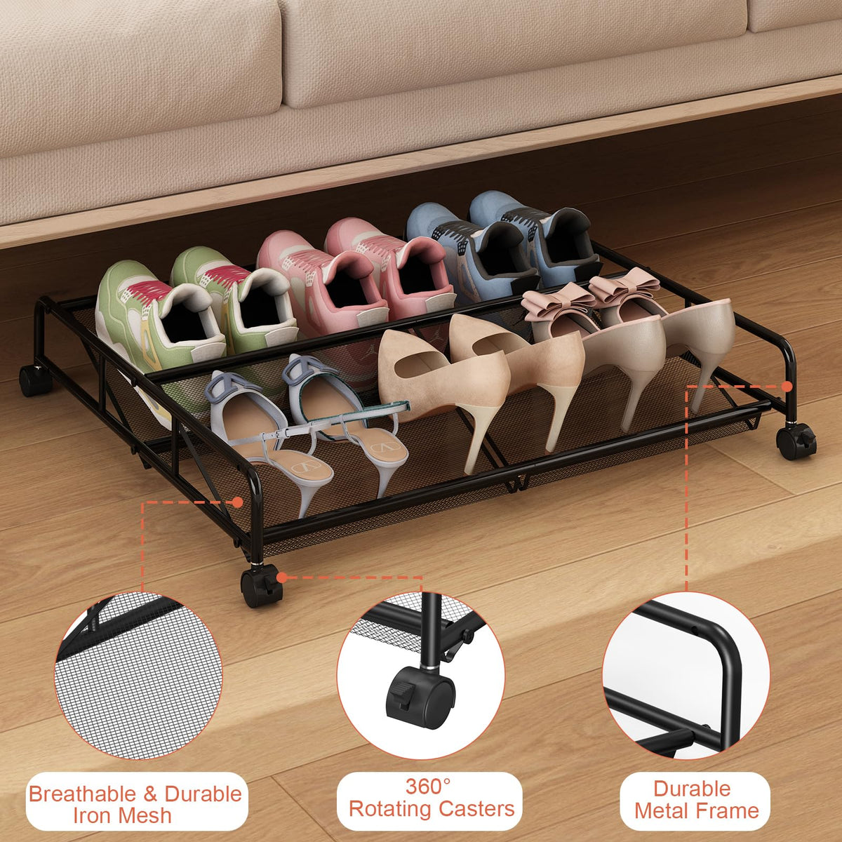 Assembly is quick with clear instructions for fast setup.