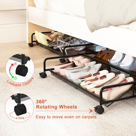 Fits sandals, boots, sneakers, and flats for versatile storage.