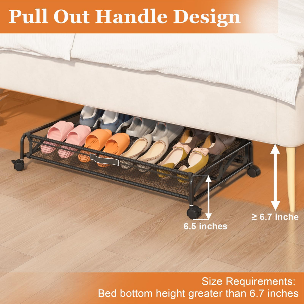 KOSIWU locking wheels provide stability when you need it.