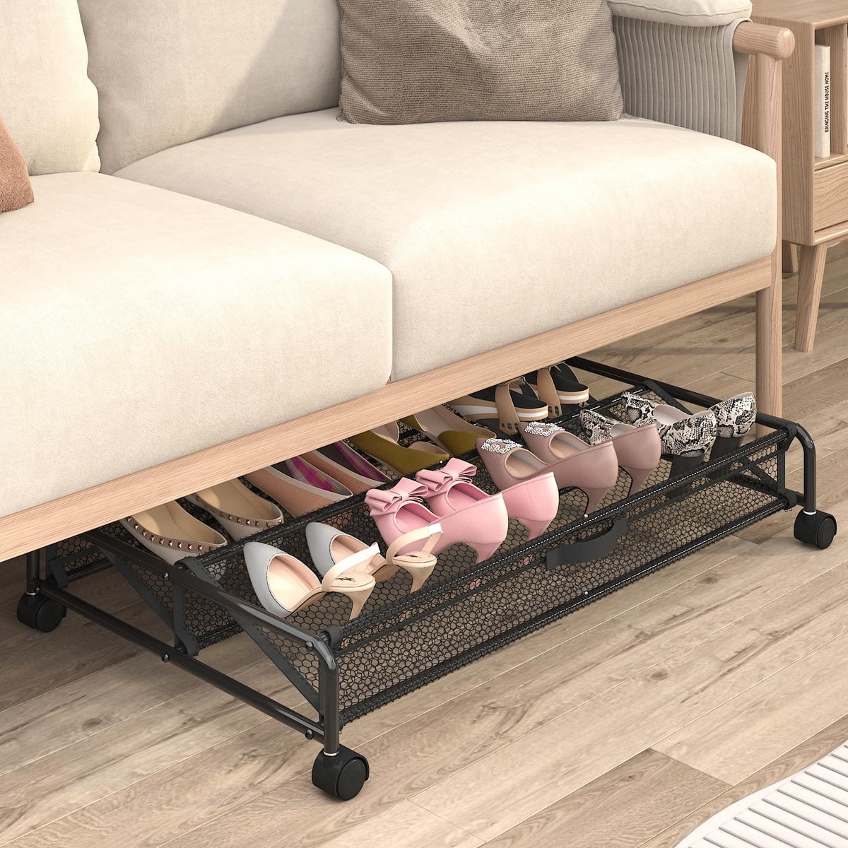 KOSIWU space-saving solution fits under beds or sofas in small homes.
