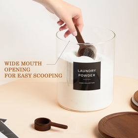 KOSKIMER glass jar is easy to wipe clean for daily use.