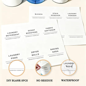 KOSKIMER waterproof labels help you identify contents at a glance.