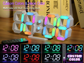 KOSUMOSU wall clock with remote allows effortless brightness control