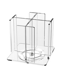 Kotemon rotating cup dispenser with four compartments keeps cups within reach.