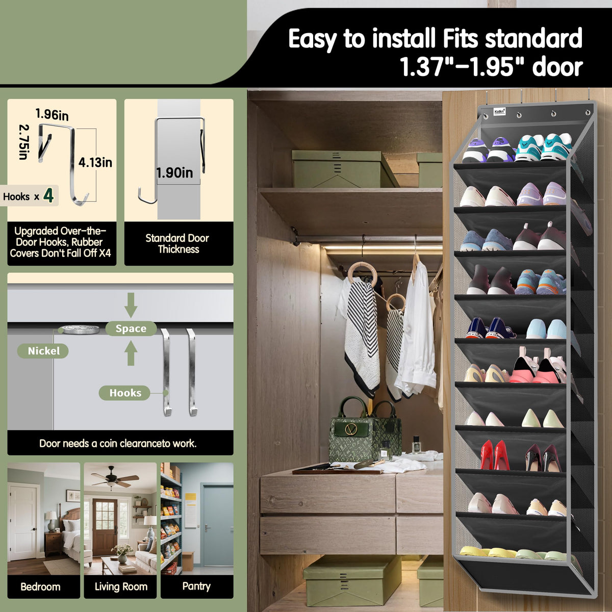 Kotkn reinforced 200D Oxford dividers prevent sagging under heavy wear.