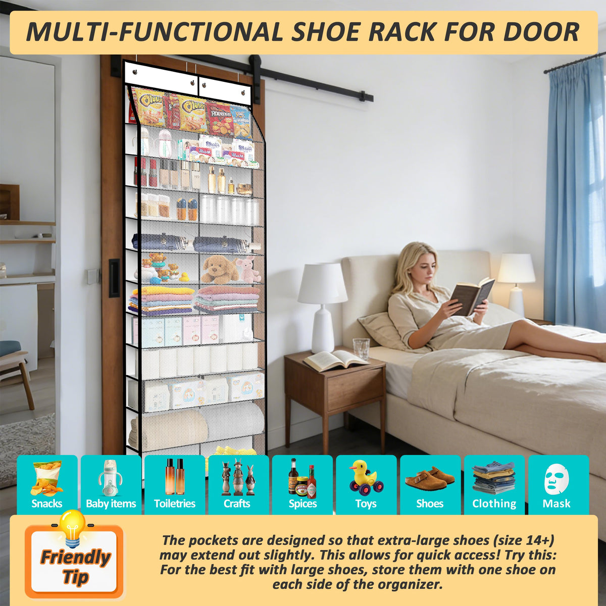 Kotkn sturdy hooks with rubber sleeves protect doors.