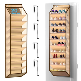 Kotkn over-the-door organizer fully installed saving closet space.