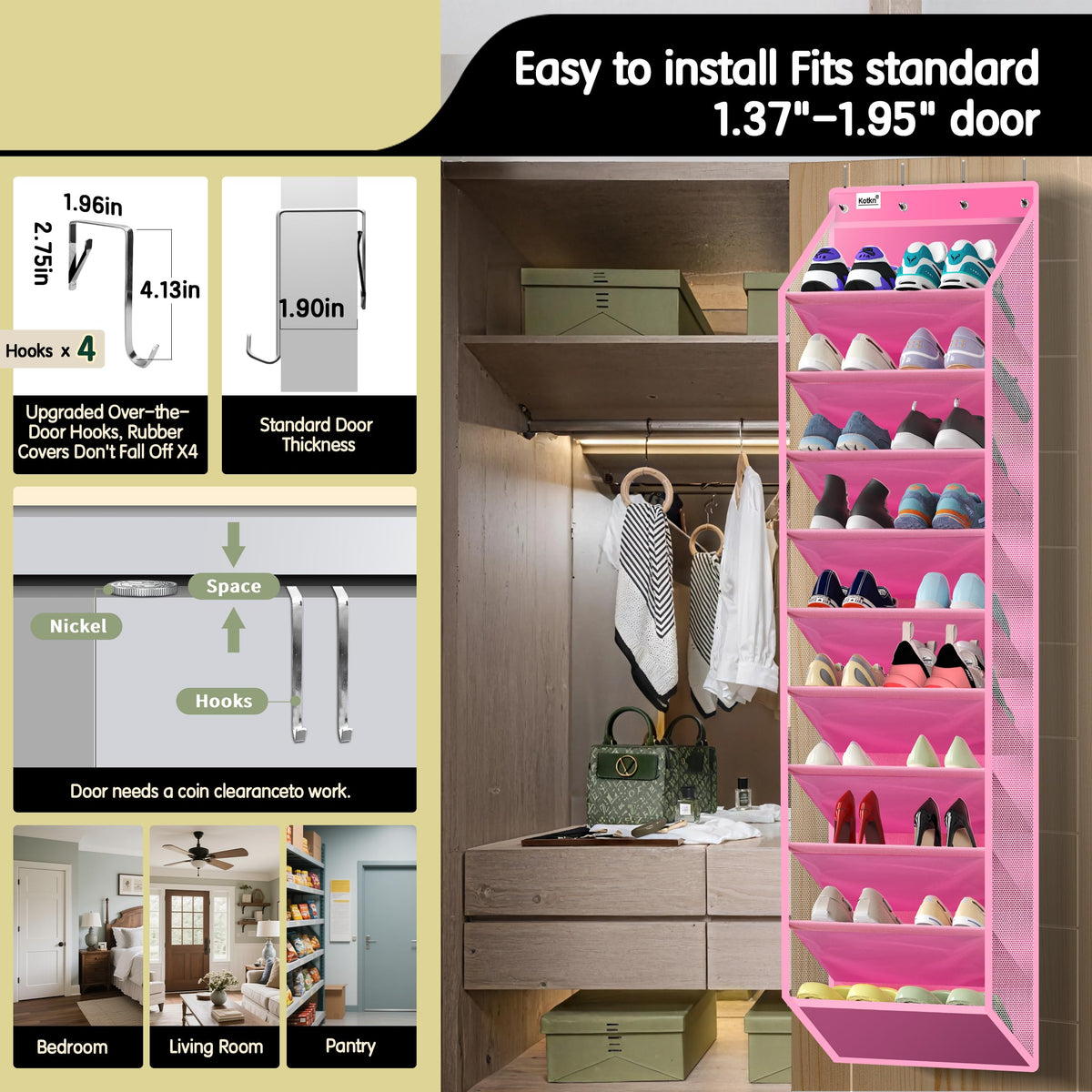 Kotkn Oxford fabric dividers are reinforced to prevent sagging under heavy boots.