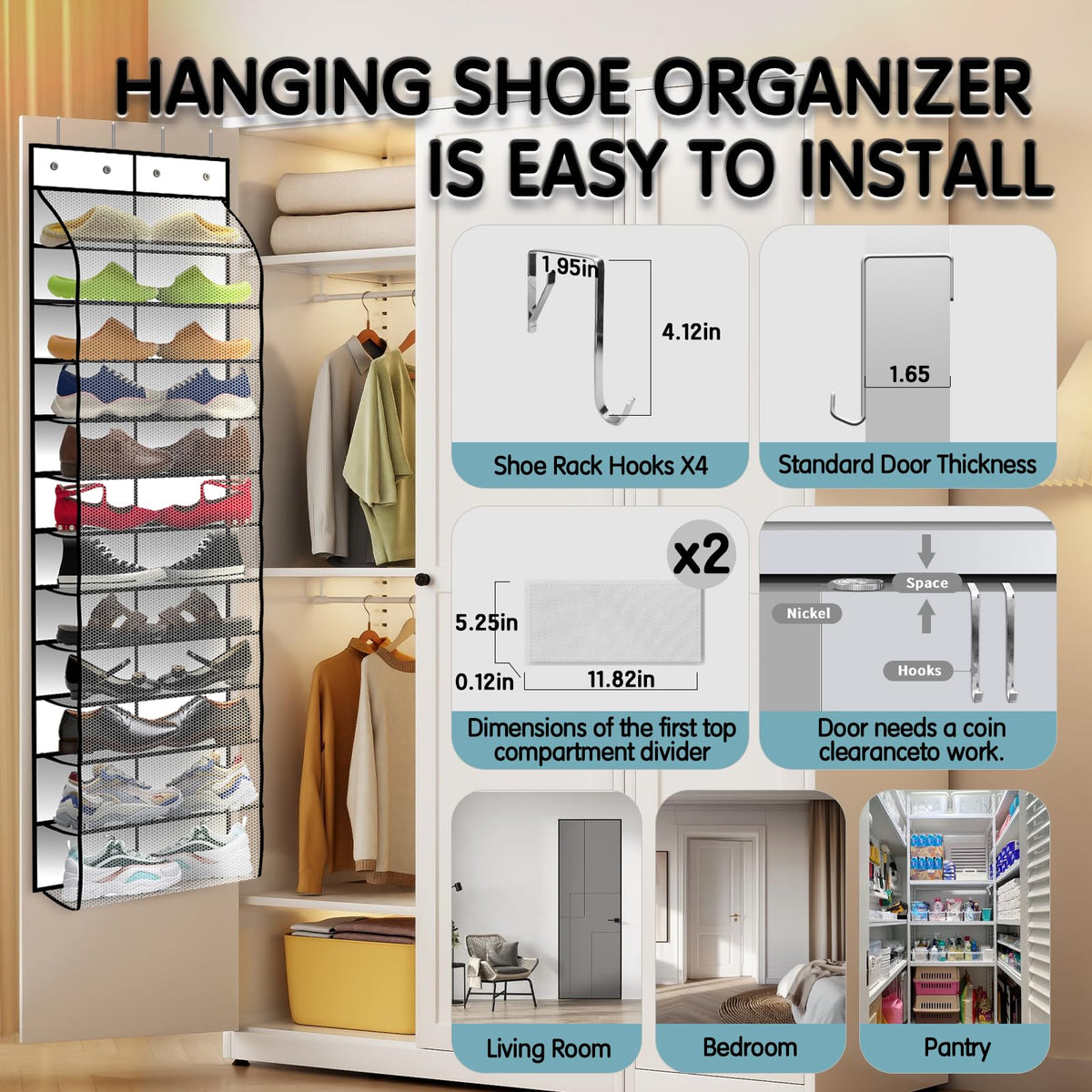Kotkn slotted pockets provide easy access to shoes for quick daily use.