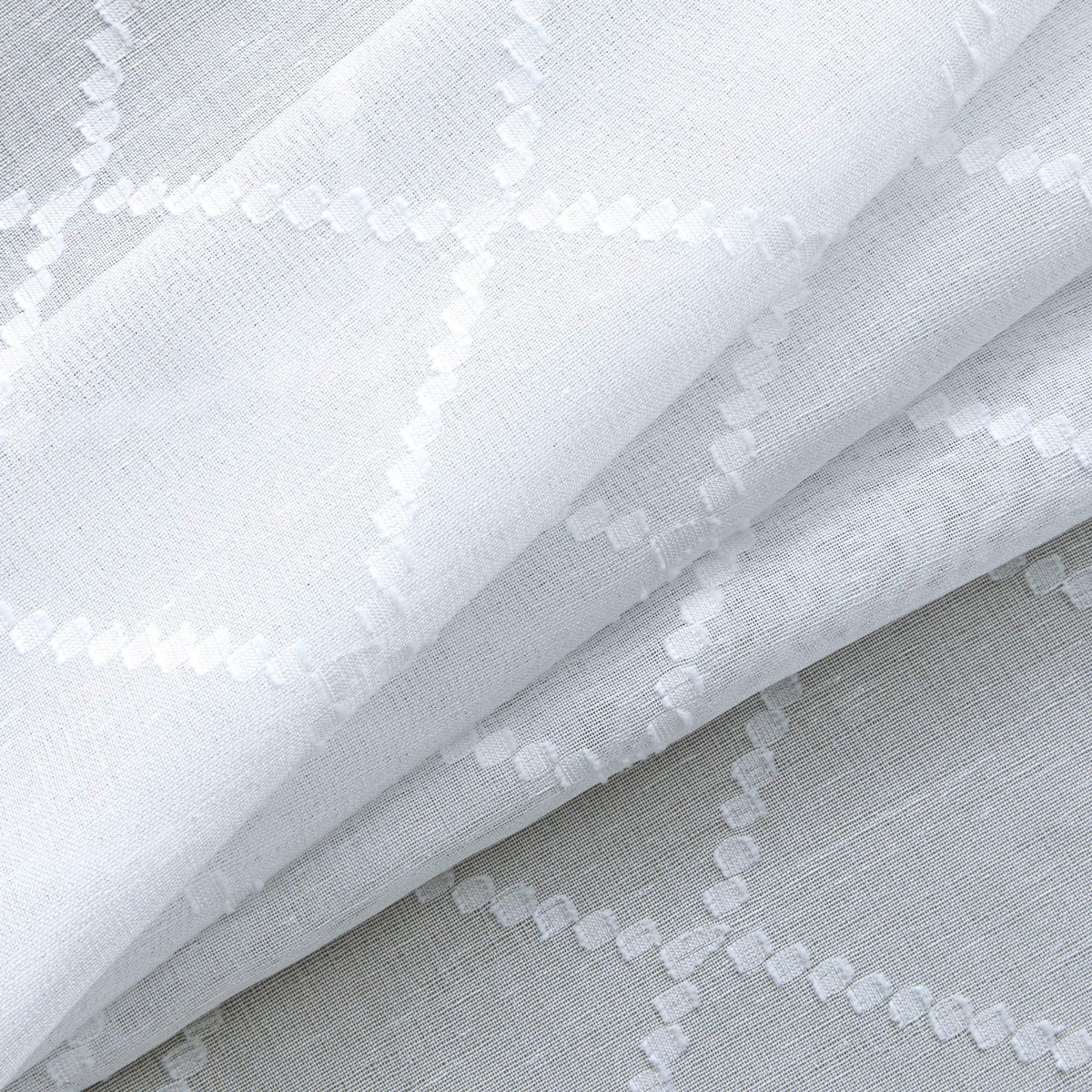 KOUFALL faux-linen texture sheer fabric resembles linen, durable and drapey