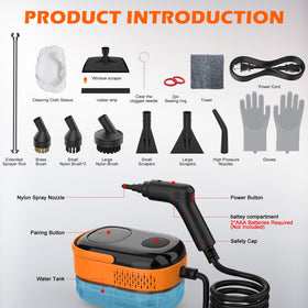 Koutop steam cleaner multi-surface cleaning for tile and fabric