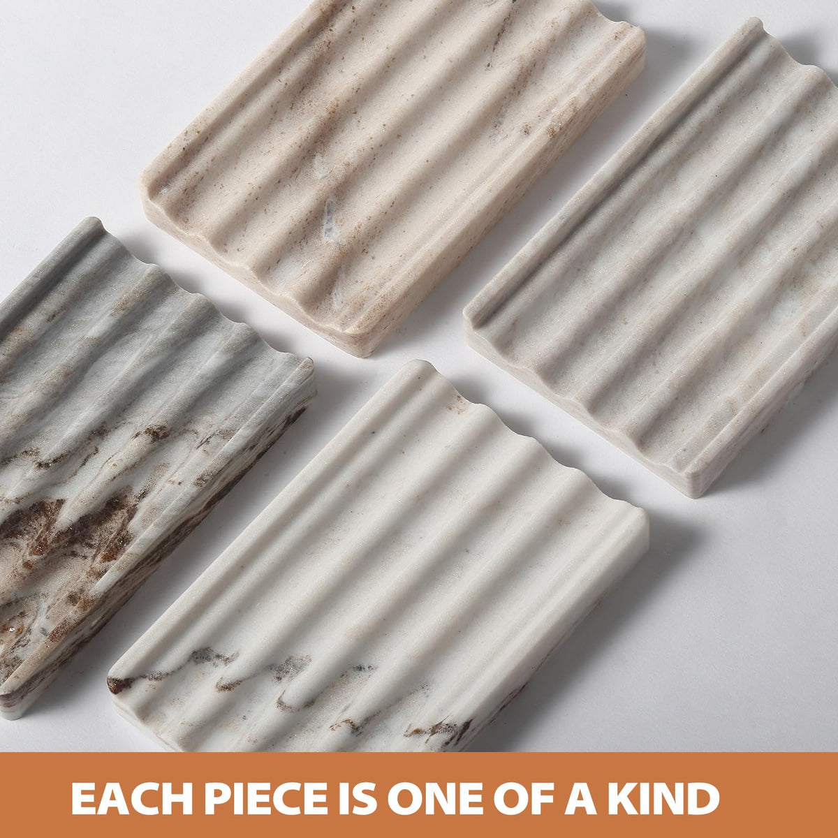 Koville soap saver features deep grooves to keep soap dry and easy to grasp.