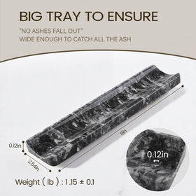Koville Marble Incense Holder ash-groove detail emphasizes mess-free experience